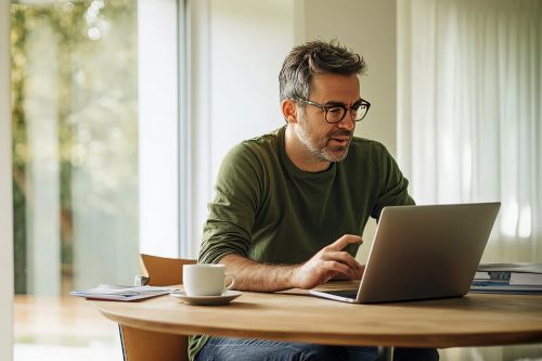 © SejutaCahaya - stock.adobe.com Foto: Mann mit Laptop